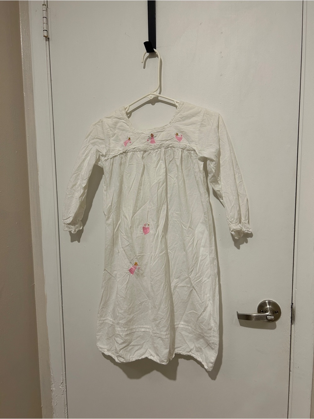 Powell Craft White nightgown with pink fairies